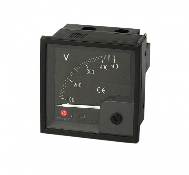 90 degree AC voltmeter-BE-72Black shell